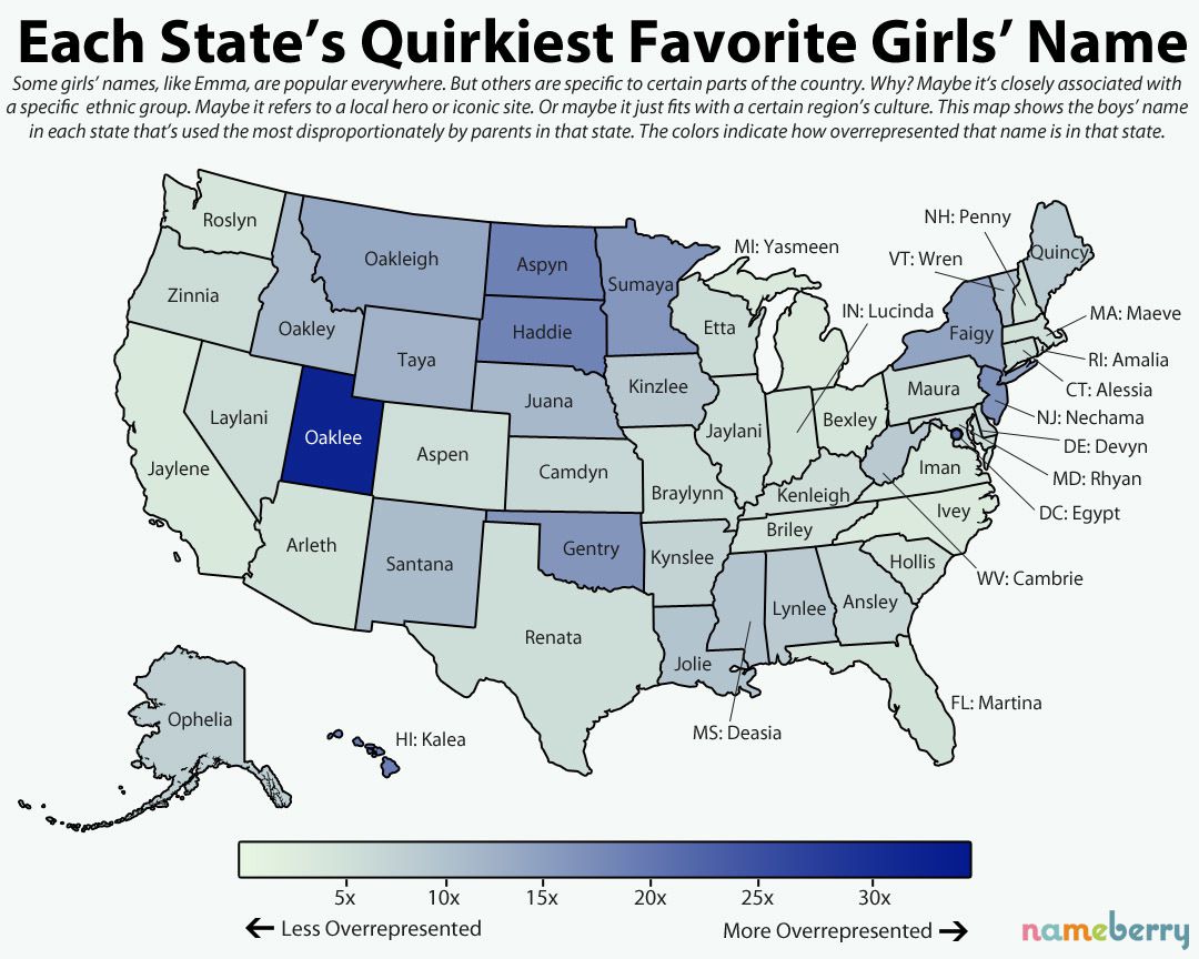 popular quirky boy names by state