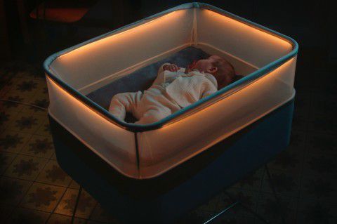 Ford crib simulates car ride for baby