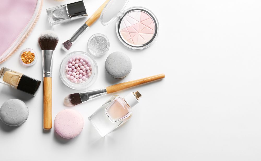 Makeup Products on Table