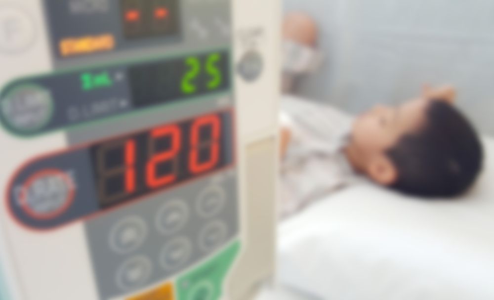 child getting epinephrine in hospital