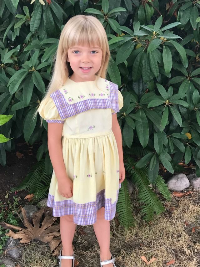 hirt's niece wears kindergarten dress
