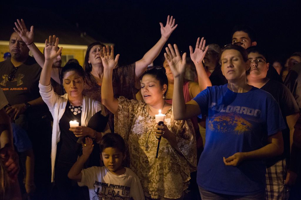 Candlelight vigil Texas shooting
