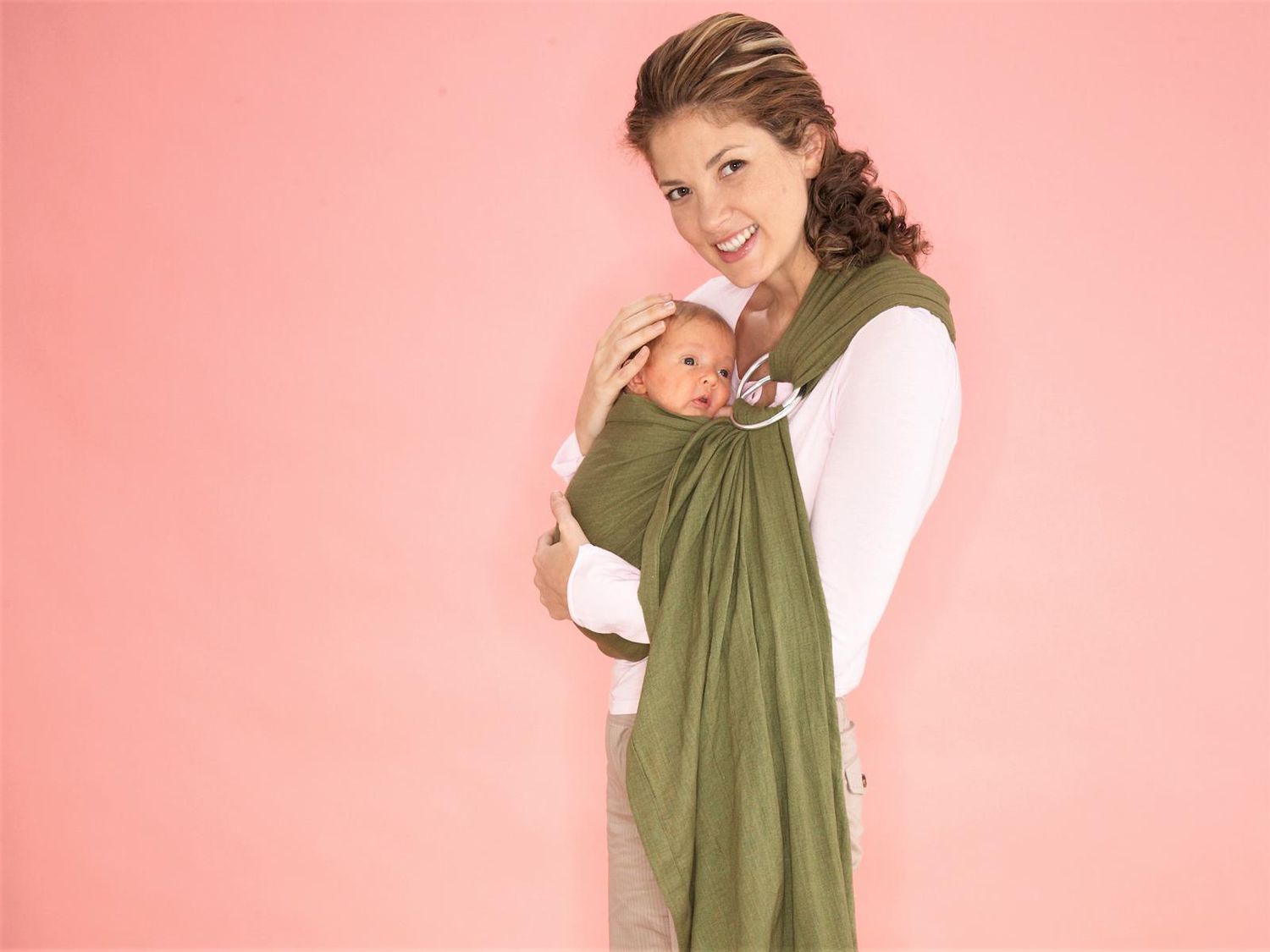 Mother Wearing Baby Sling