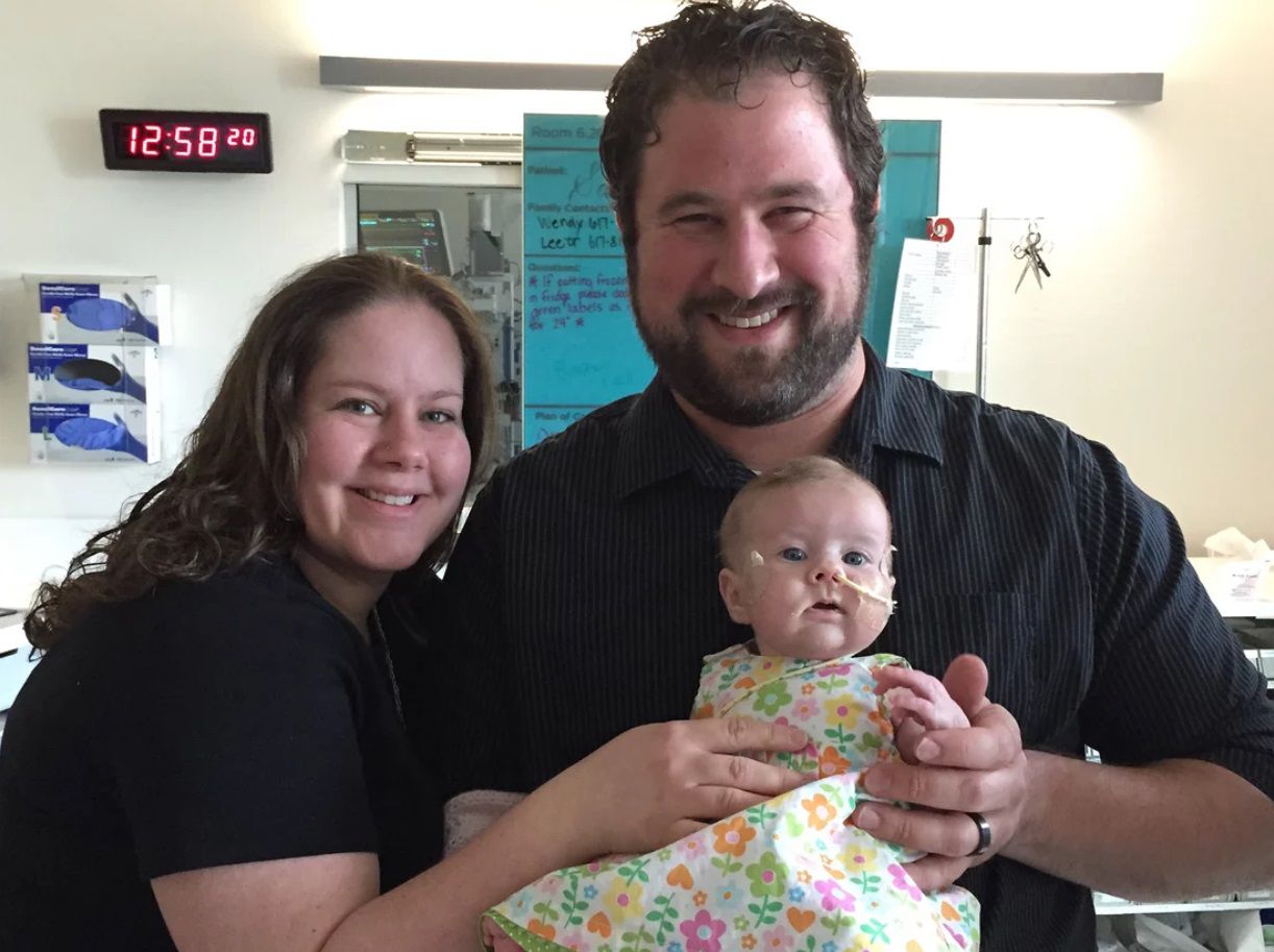 Rutenberg Family Sadie Rutenberg in Hospital Tiny Heart Valve