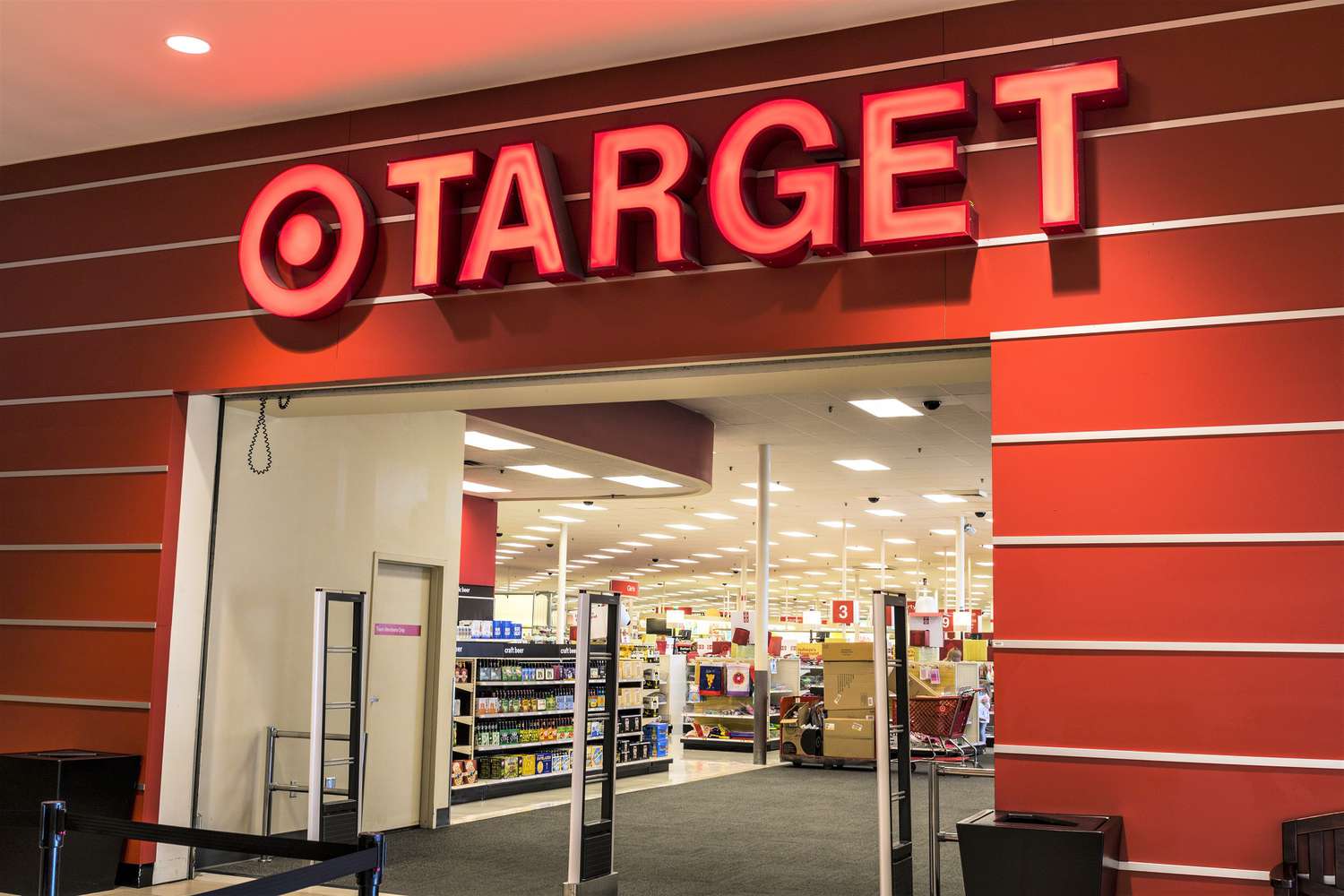 Target Retail Store Front Red Bullseye
