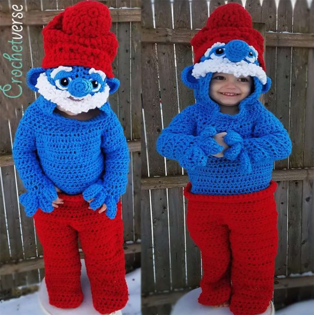 Smurf Crocheted Costume