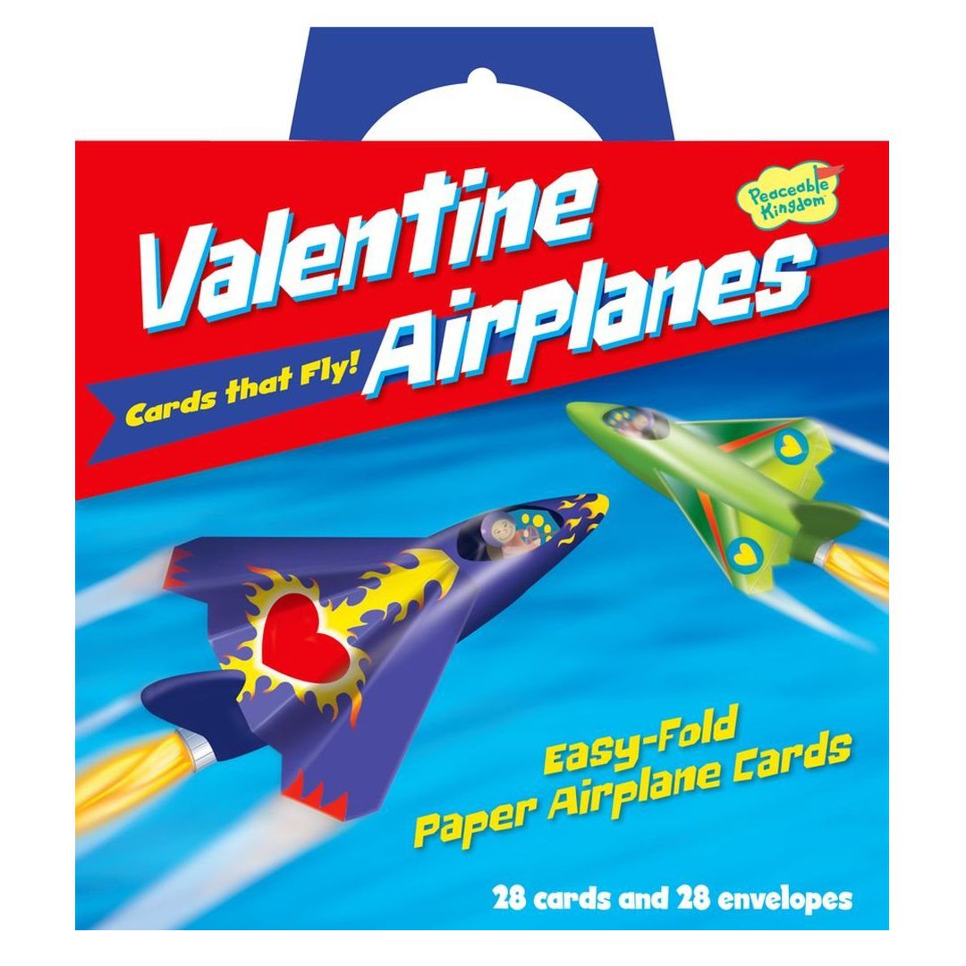 Peaceable Kingdom Valentine Airplanes