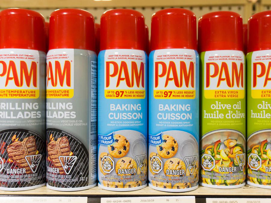 PAM Cooking Spray on Shelves