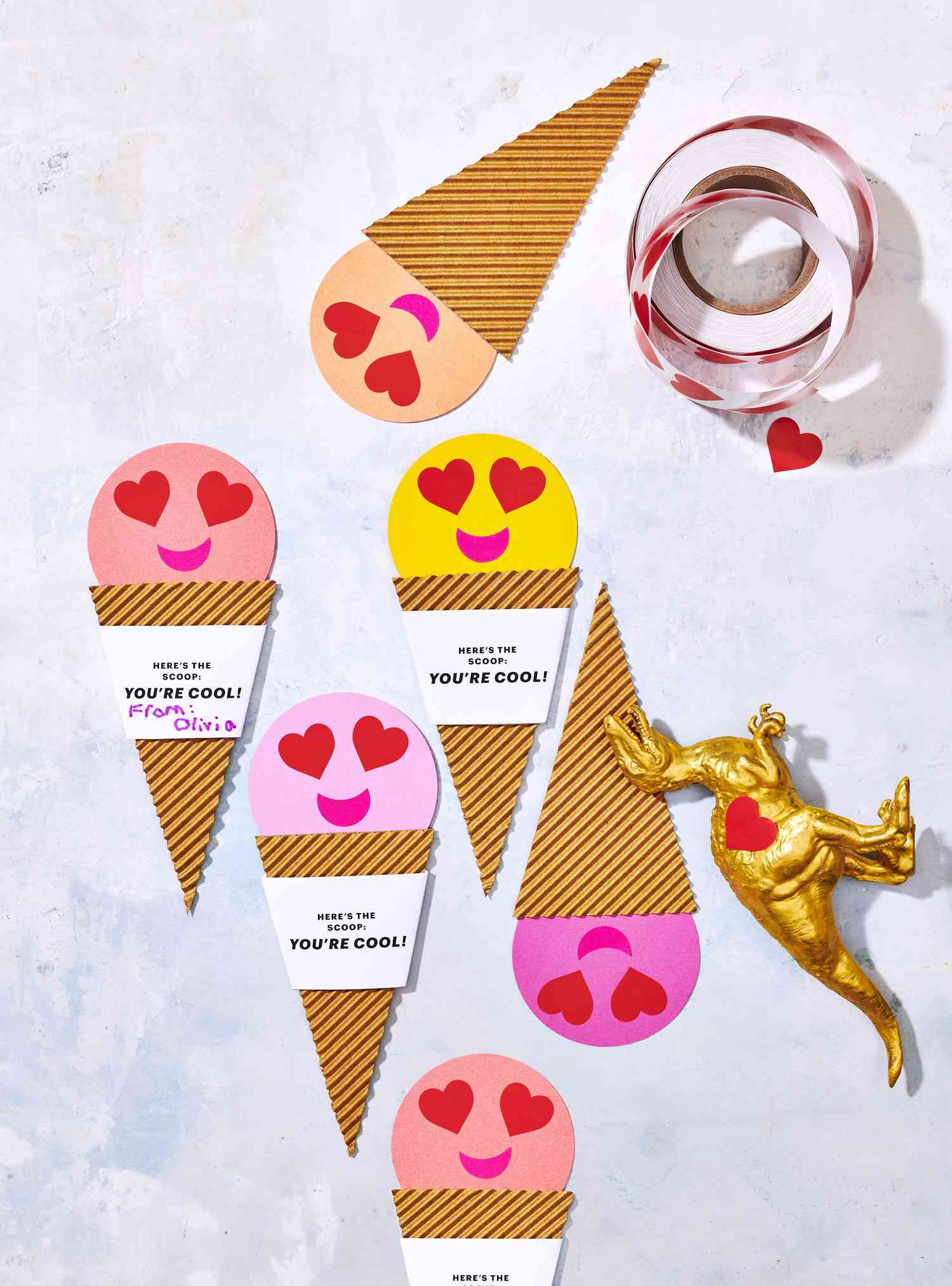 Ice Cream Valentine's Day Cards