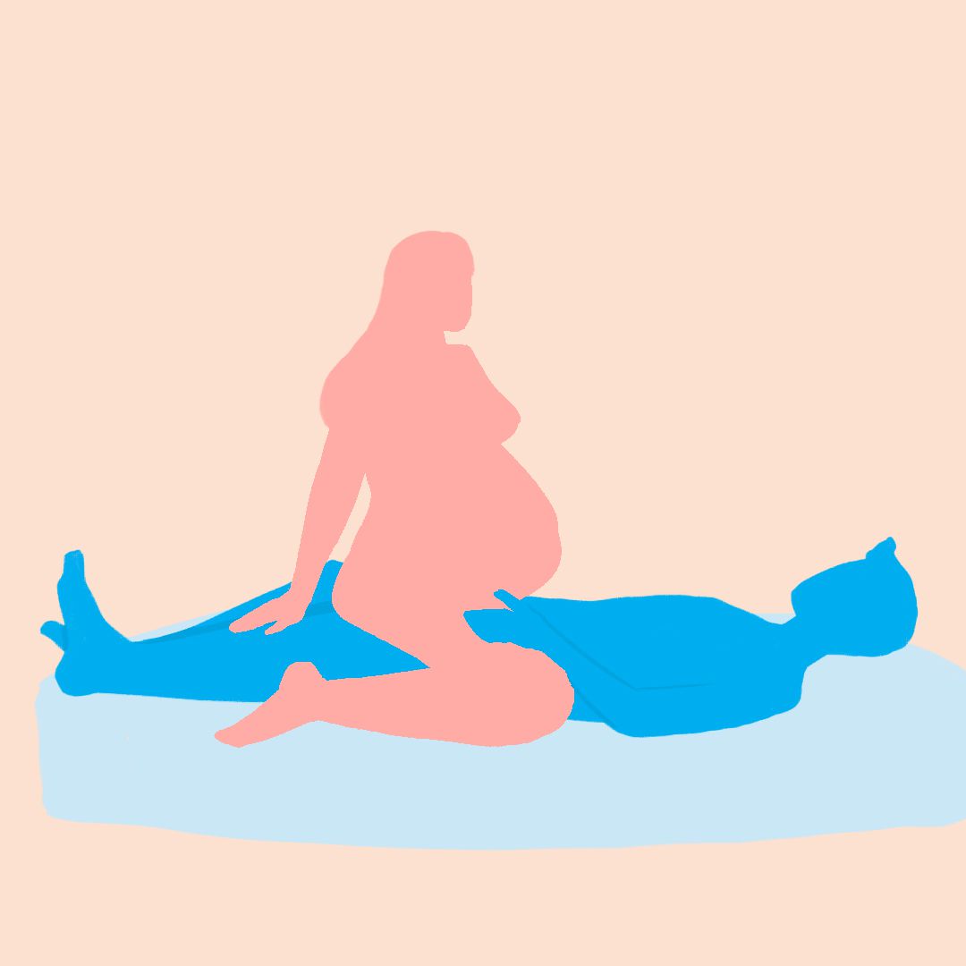 Pregnancy Sex - Cow girl position