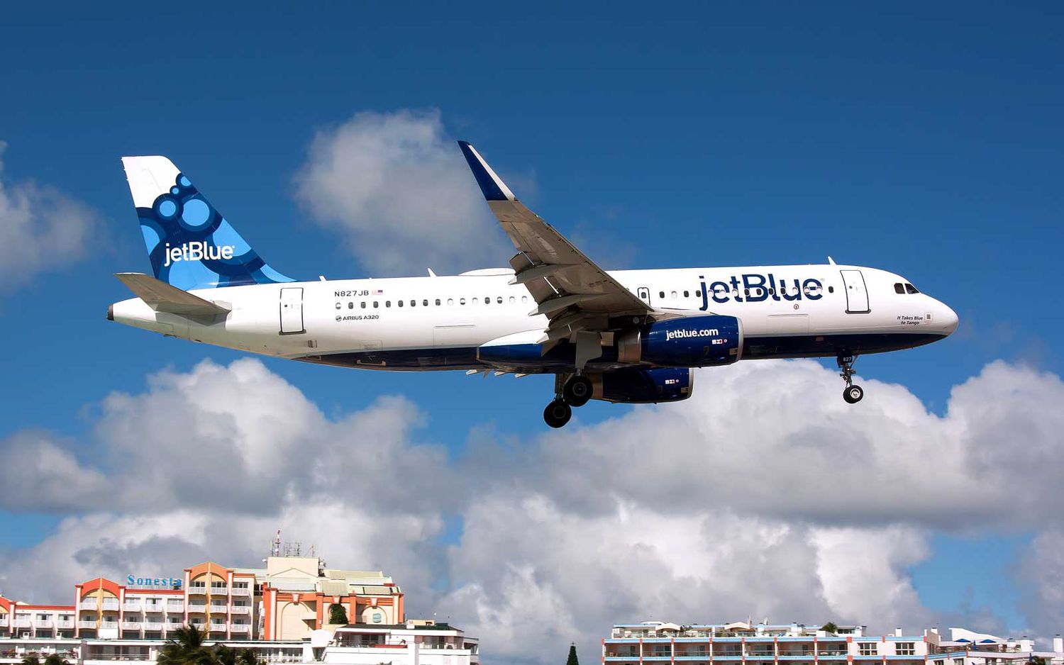 JetBlue Airplane Flying In Sky