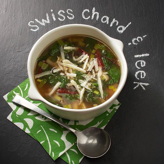 Swiss Chard & Leek Soup 