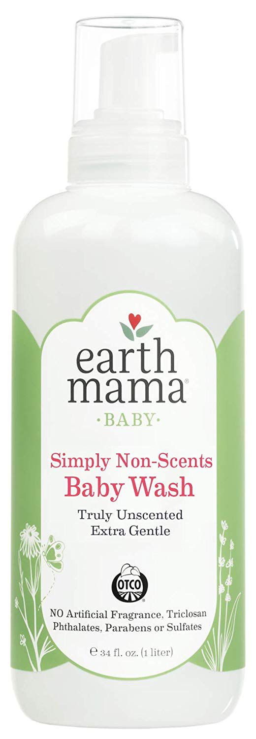 Earth Mama Simply Non-Scents Baby Wash Gentle Castile Soap for Sensitive Skin