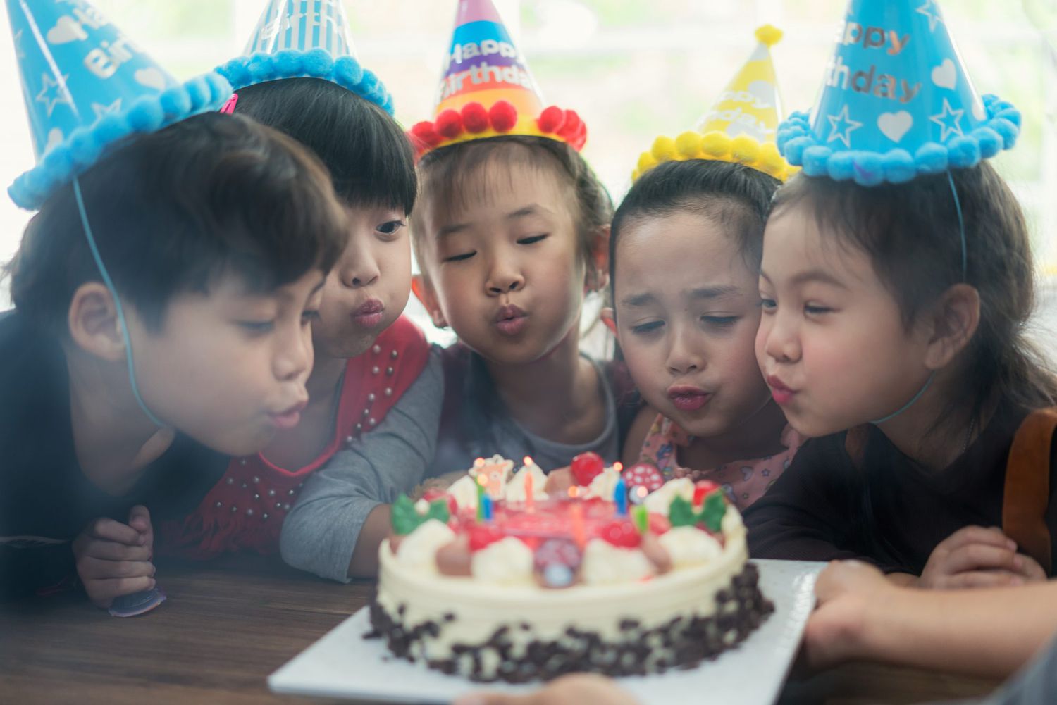 Asian Child on birthday