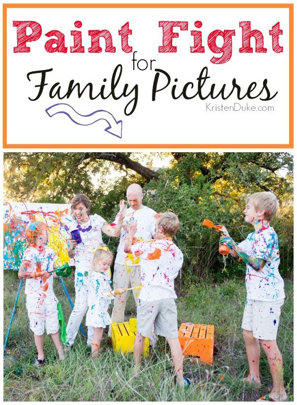 Paint-fight-for-family-pictures