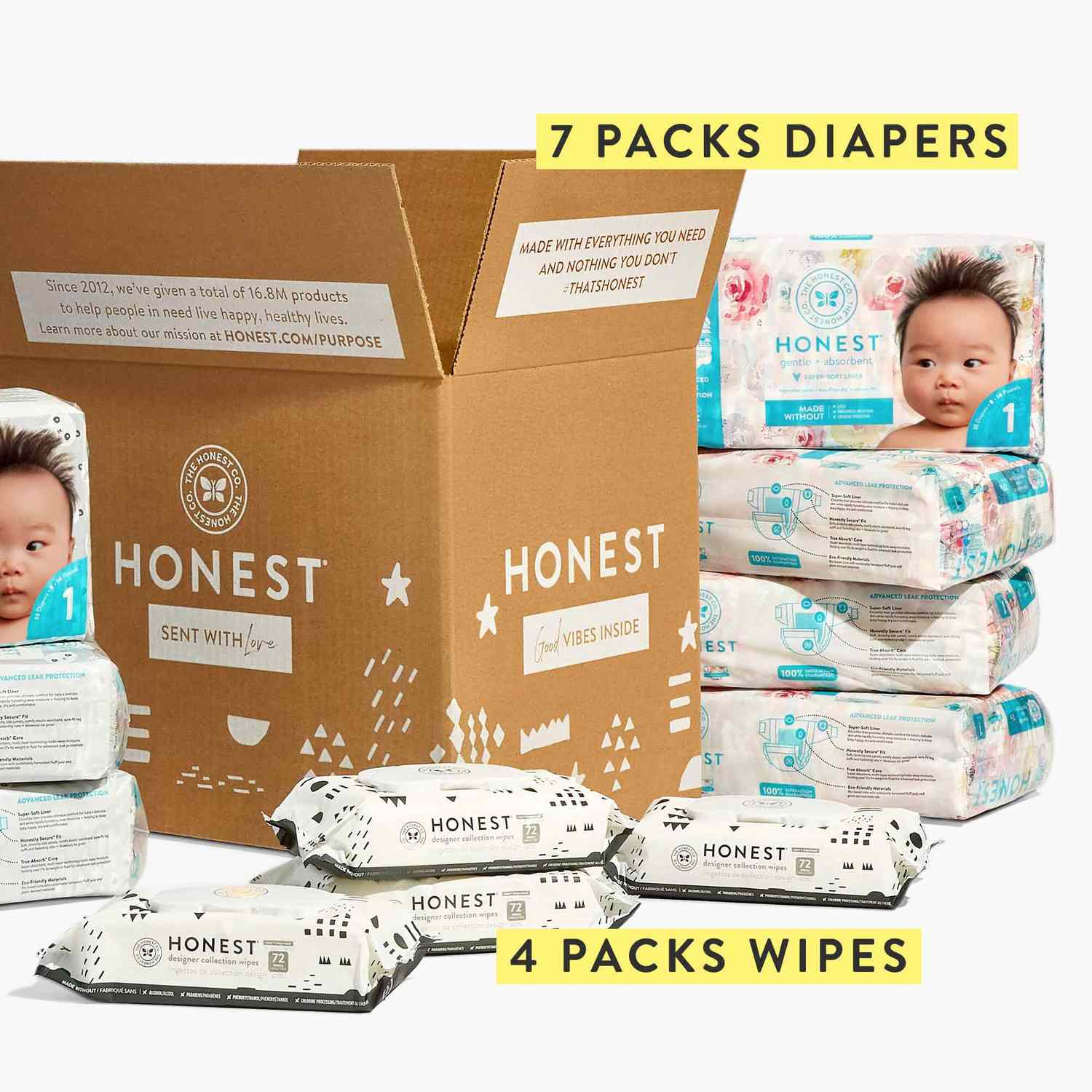 Honest diapers and wipes