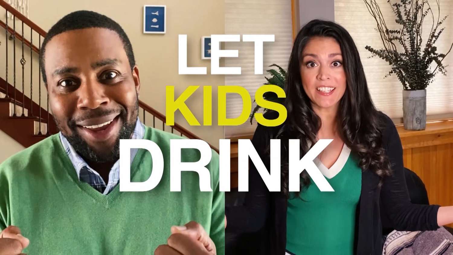 Kenan Thompson and Cecily Strong during the "Song for the Kids" sketch for Saturday Night Live