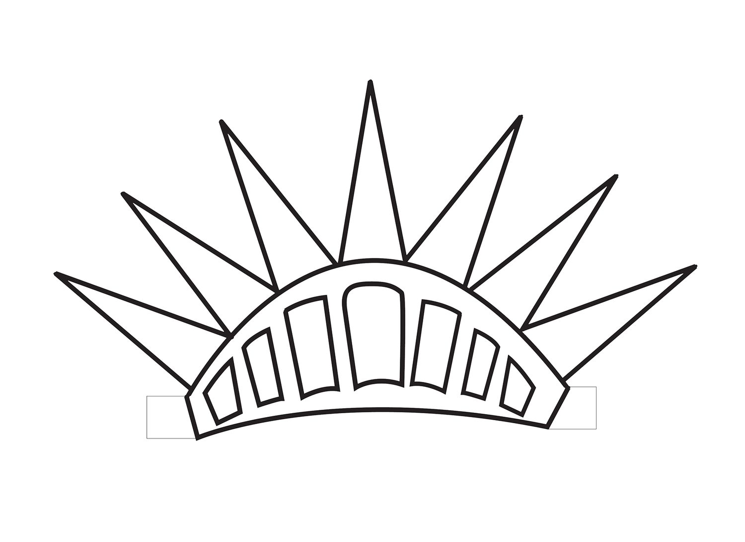 statue of liberty crown coloring page