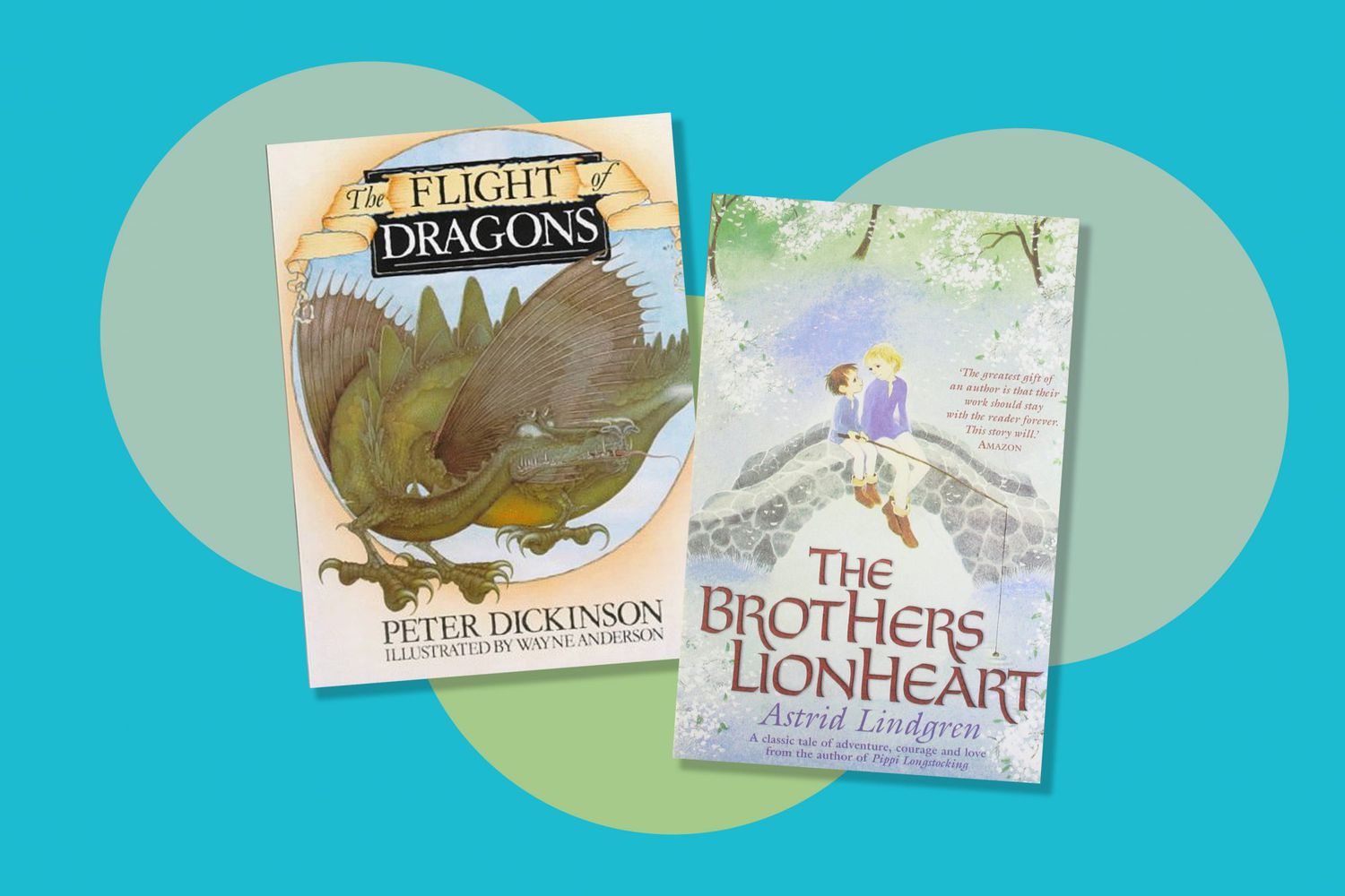The Flight of Dragons Book Cover and The Brothers Lionheart Book Cover