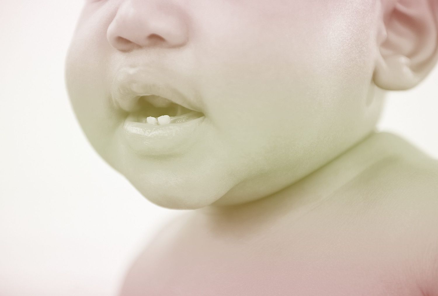 Close up of baby's mouth