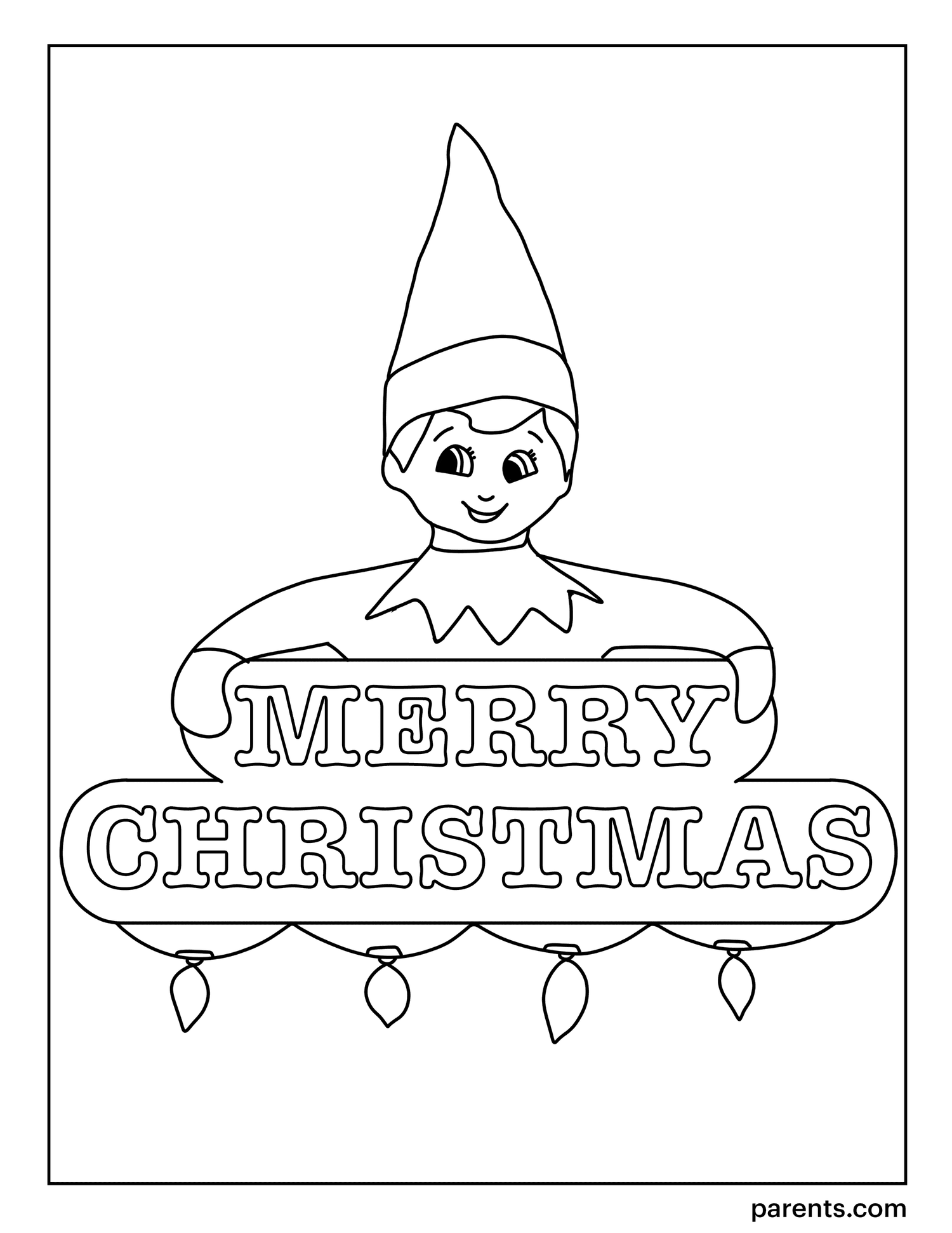 7 Elf On The Shelf Inspired Coloring Pages To Get Kids Excited For Christmas Parents