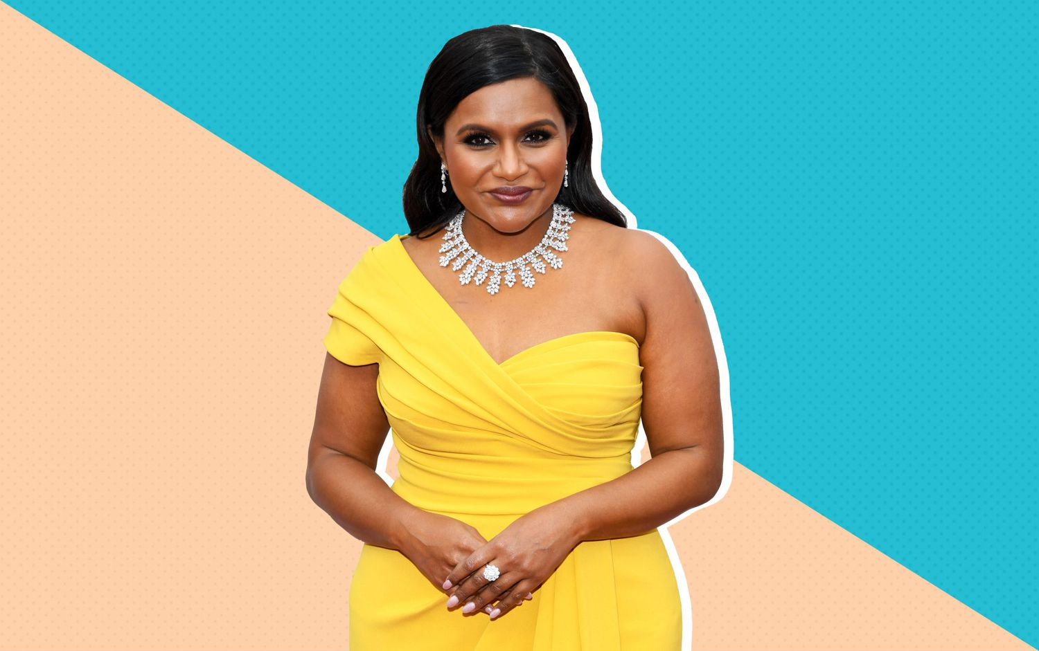 Mindy Kaling in yellow gown