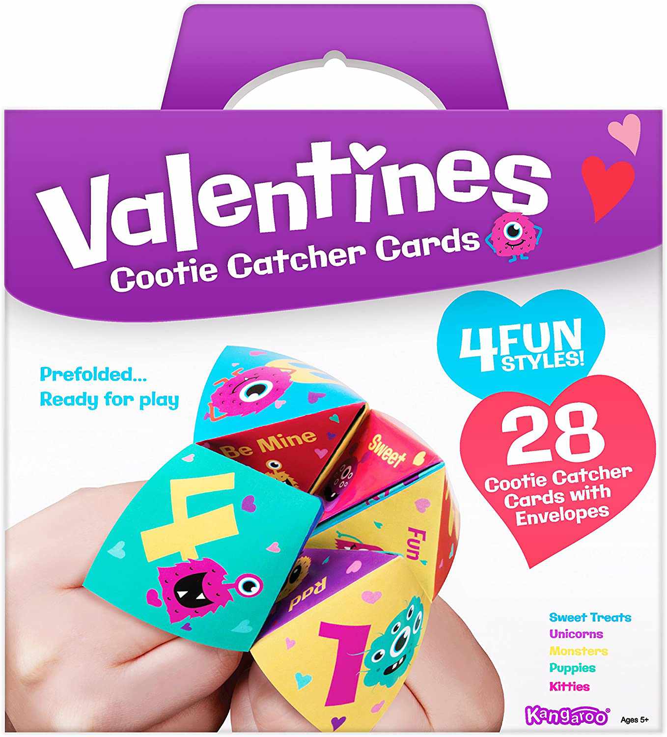 Cootie Catcher Valentine's Cards