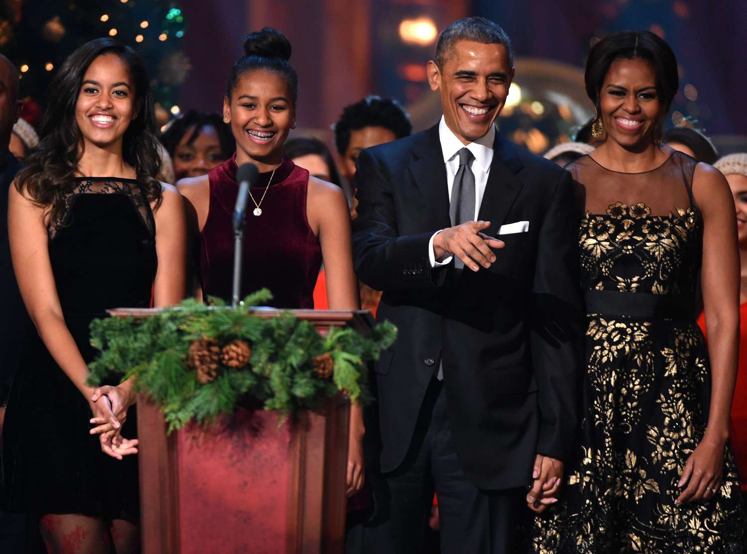An image of the Obama family.