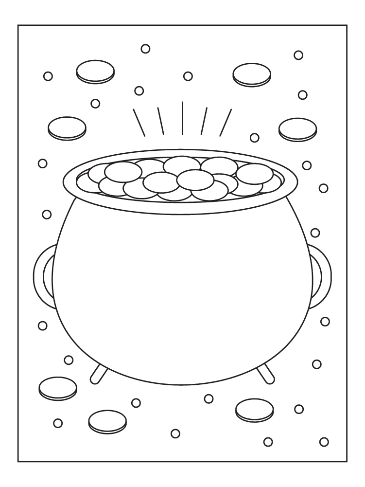 Pot of Gold Coloring Page