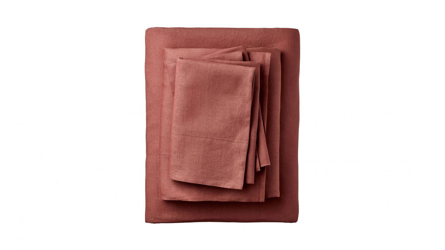Casaluna 100% Washed Linen Solid Sheet Set