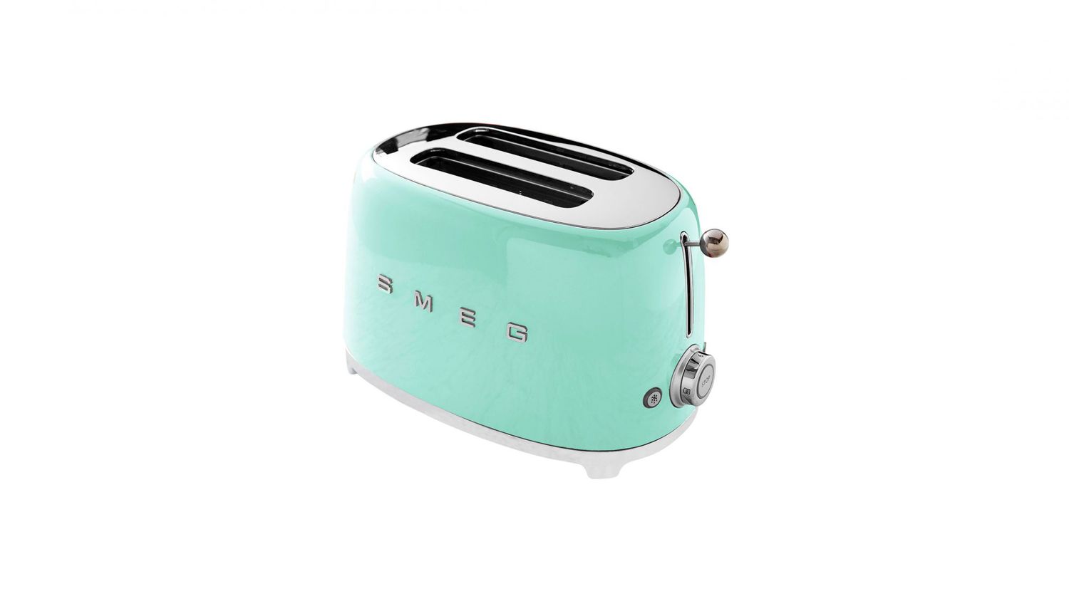 mint green Smeg 2-slice toaster