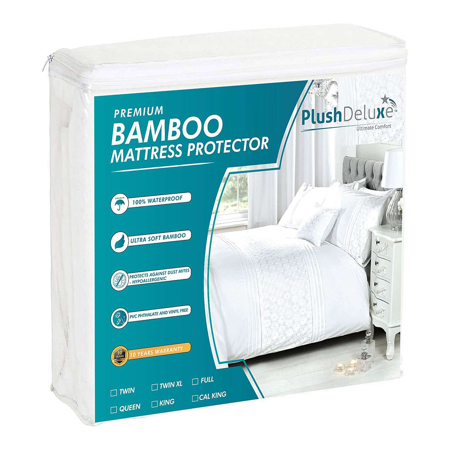 KING SIZE FITTED Waterproof Quilted Mattress Protector Cover Bed Wet Sheet 