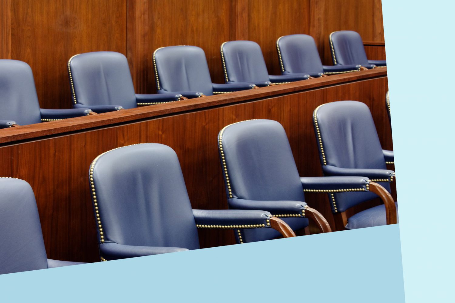 An image of jury seats.
