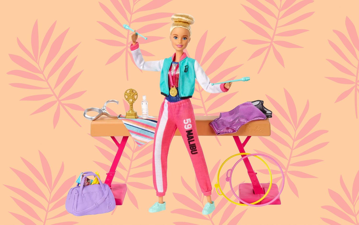 Barbie You Can Be Anything Gymnast Doll Playset