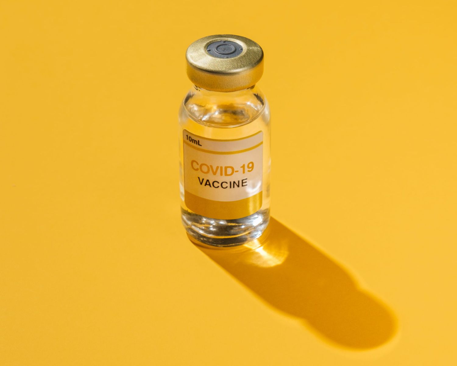 An image of a mock up of the COVID-19 vaccine.