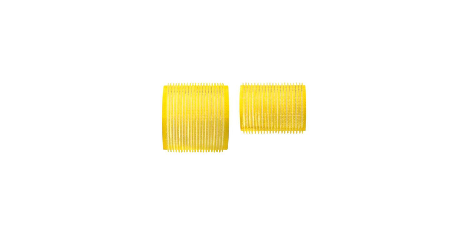 yellow retro roller curls drybar high tops