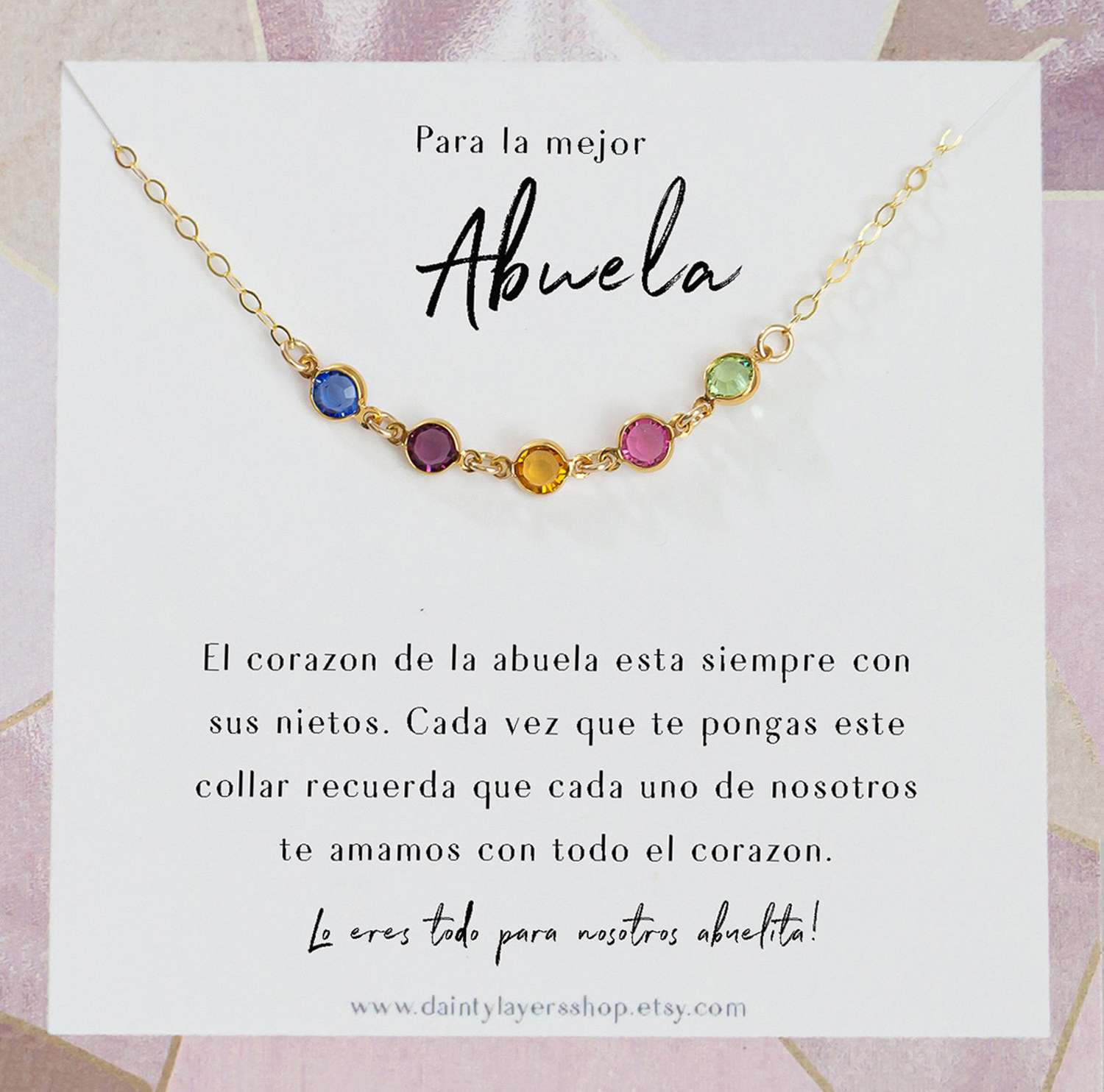 abuela necklace from etsy
