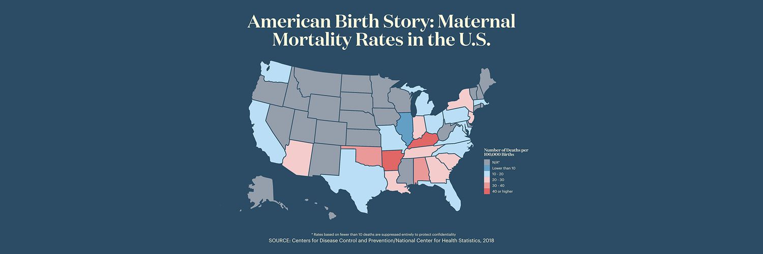 ABS Maternal Mortality Rates MAP of the USA