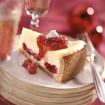Scarlet-Swirl Cheesecake 
