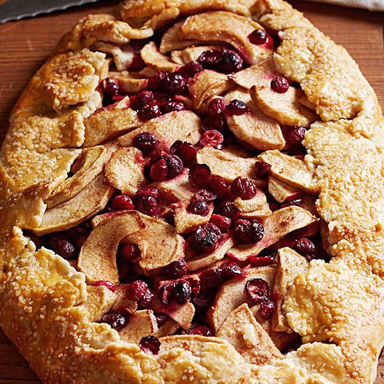Apple, Cranberry and Pecan Galette