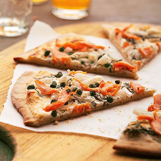 Dilly Smoked Salmon Pizza
