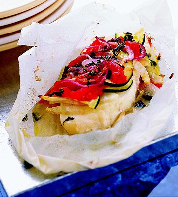 Finfish and Vegetables in Papillote