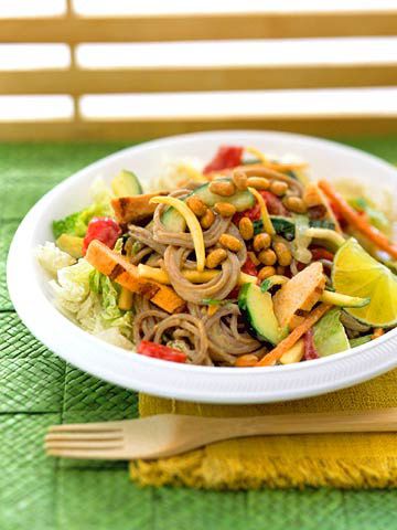 Thai Chicken and Soba Noodle Salad 