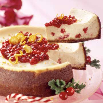 Crimson Cranberry Cheesecake 