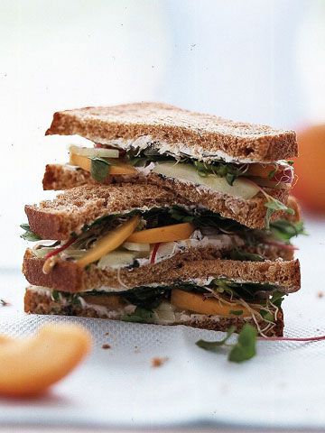 Cucumber and Apricot Sandwiches