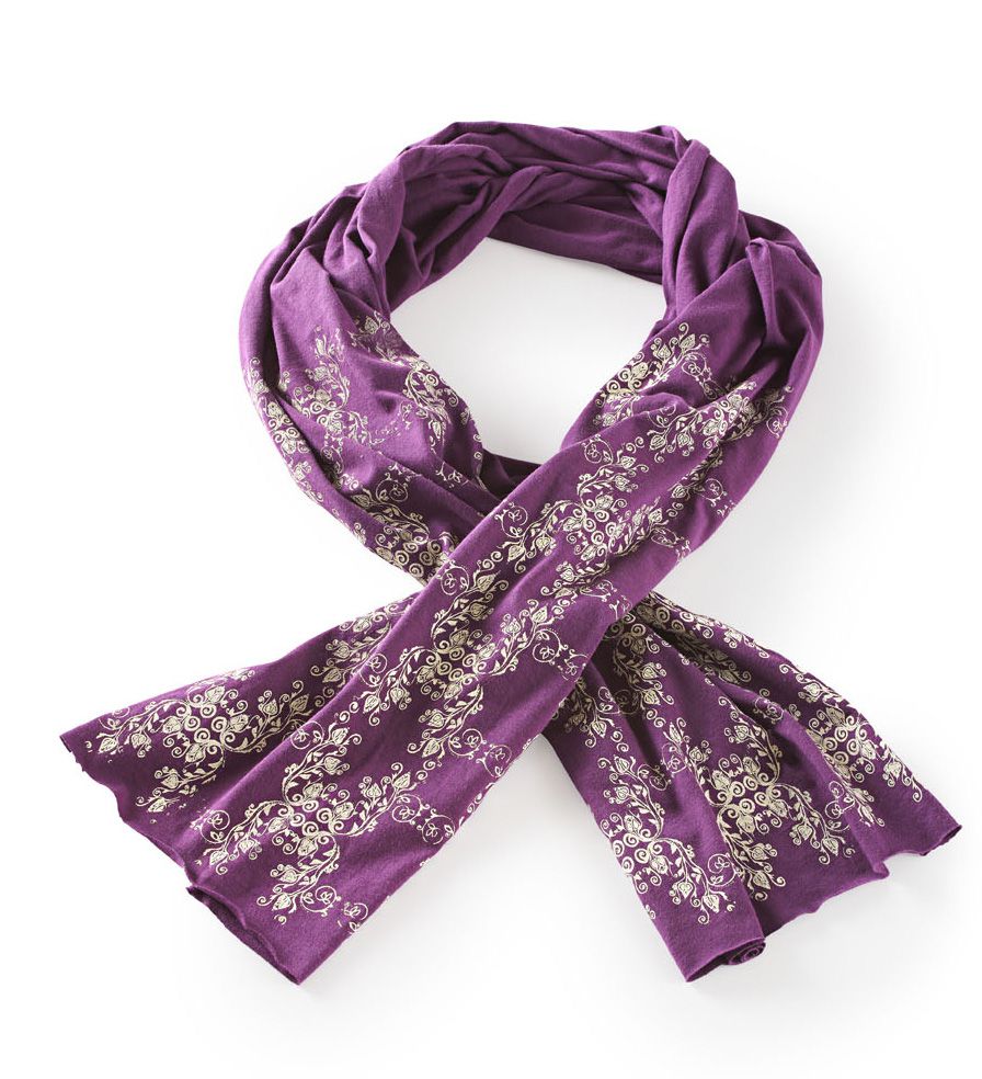 Michelle Brusegaard screen-print scarf
