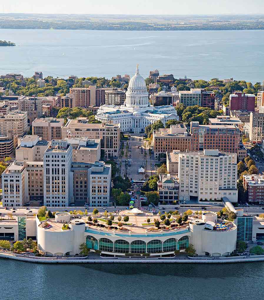 State Capitol and Monona Terrace