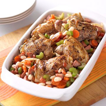 Hearty Chicken and Bean Casserole