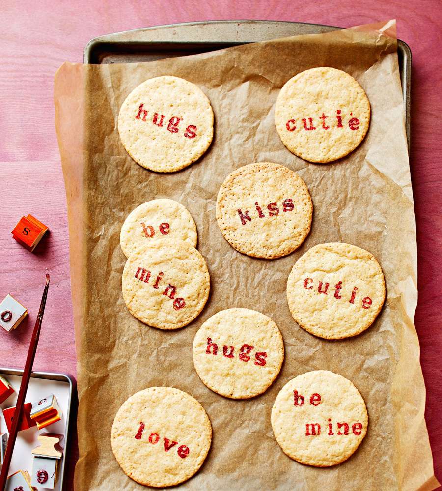 Stamped cookies