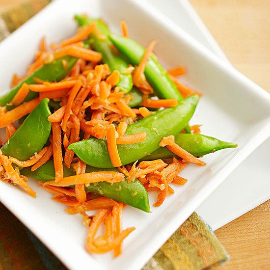 Pea Pod and Carrot Stir-Fry